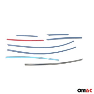 Ford Focus Window Trim - Omac - S.Steel - Gloss Silver - '12-'18